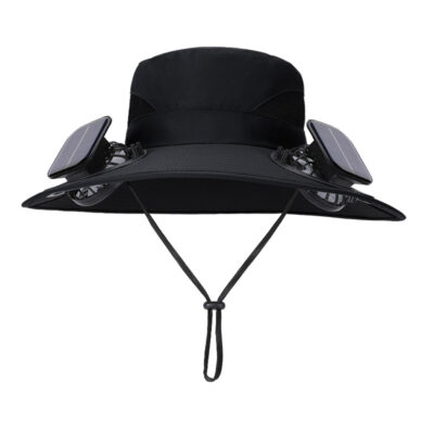 CoolBreeze Cap – Solar Fan Cooling Waterproof Bucket Hat